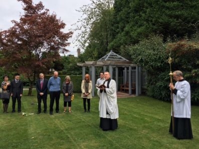 Prayers in the Memorial Garden